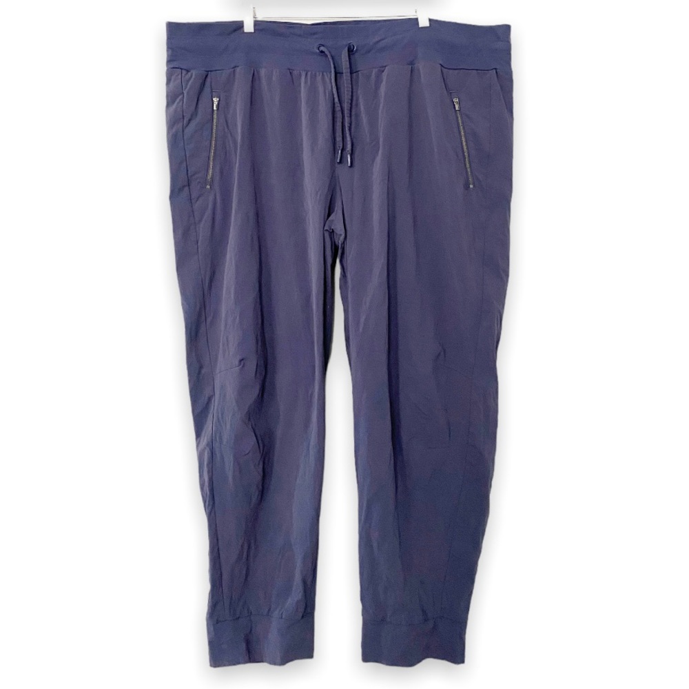 Athleta Trekkie North Jogger Blue Hiking Trail Stretch Pants Ankle Length - Picture 2 of 13